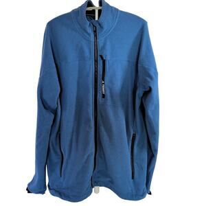 Adidas Terrex Men's Blue Full Zip Fleece Jacket Activewear Outdoor Size M